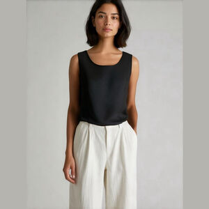 Pennington’s Elegant Black textured Sleeveless Top size 2X